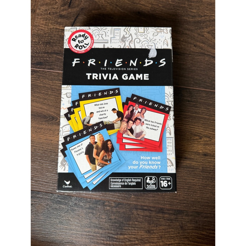 Cardinal Friends The Television Series Trivia Game Ready to Roll 90s TV Show